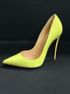 Christian Louboutin Women s Neon Yellow Size 7 Pumps Roundabouts Consignments